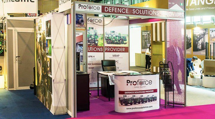 Proforce booth at Eurosatory 2018