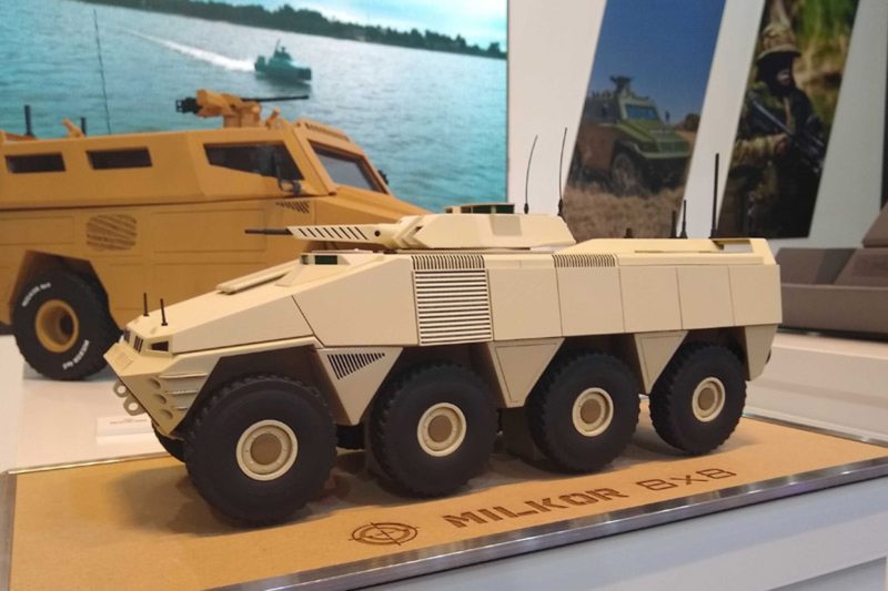 Milkor unveils new 8x8 armored vehicle