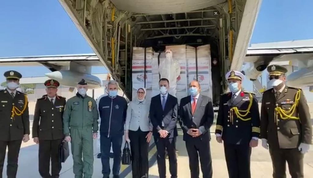 COVID-19: Egyptian Air Force airlifts medical aids to Italy