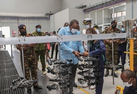 President Kenyatta Uhuru opens small arms factory