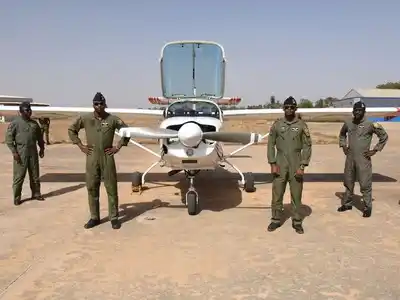 Nigerian Air Force Super Mushshak trainer aircraft
