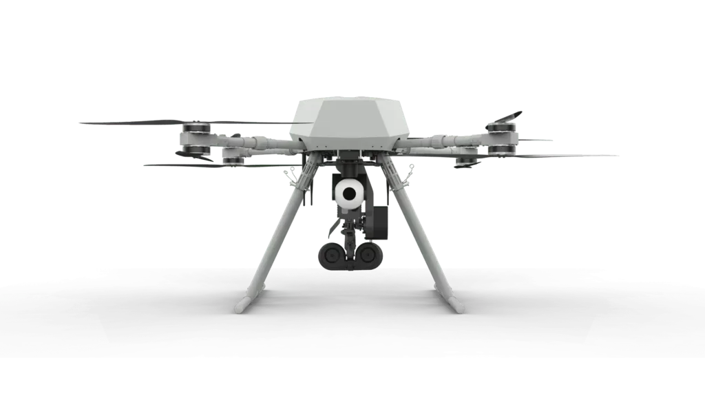 The Songar armed drone is manufactured by Turkish company Asisguard