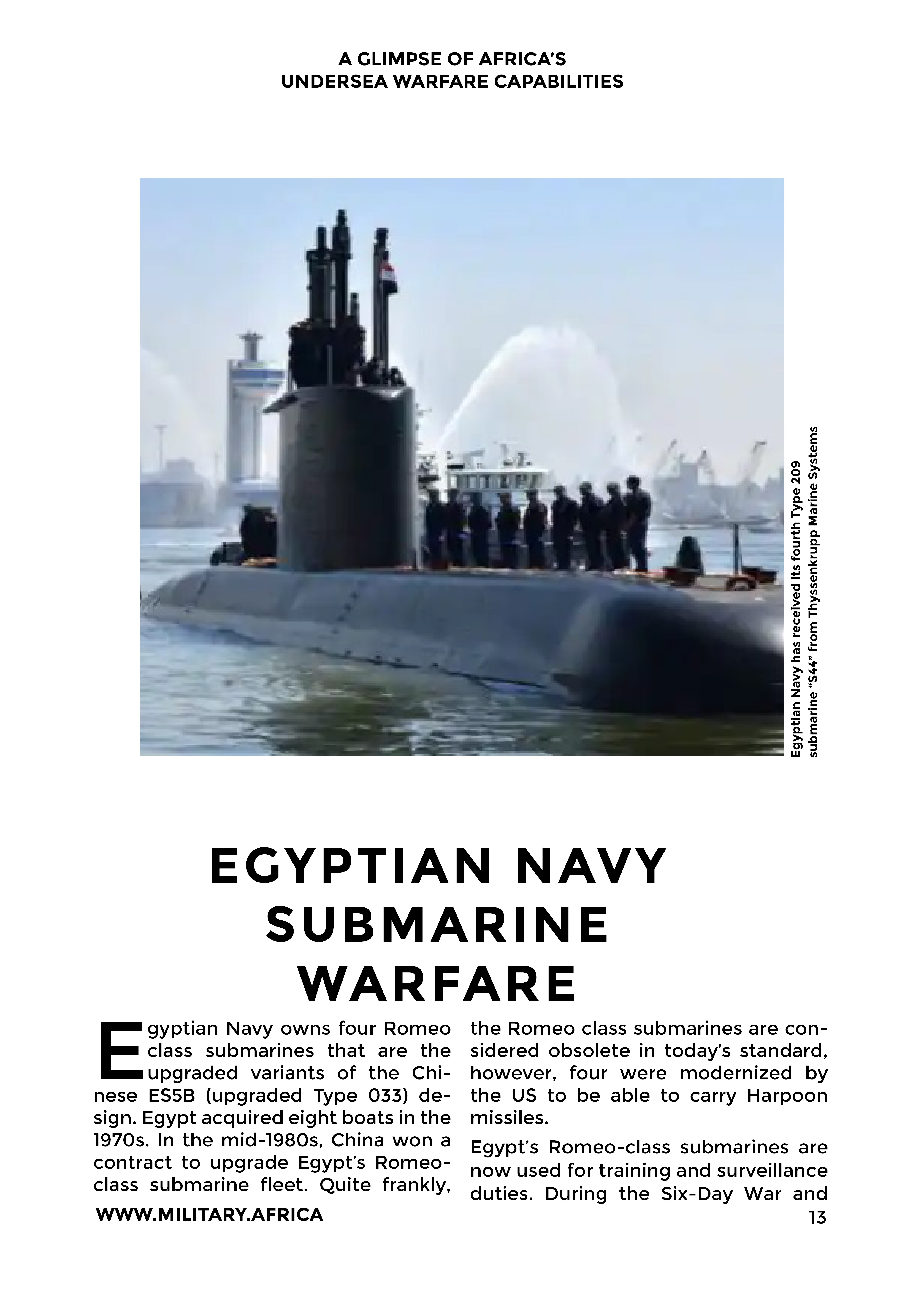Submarines in Africa