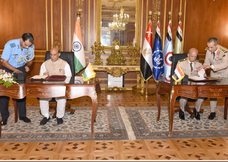 Egypt, India signs MoU to enhance Military and security cooperation