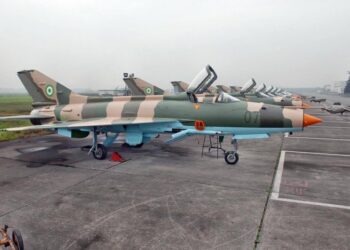 Nigeria's F-7Ni Airguards returns from maintenance in China