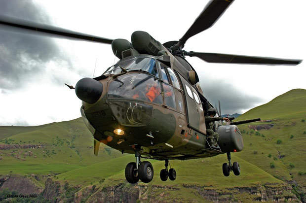 A multirole medium size utility helicopter, Atlas Oryx is manufactured by Denel Aerospace Systems for the South African