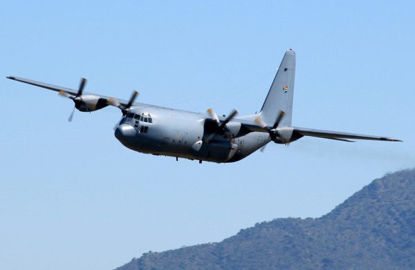 A SAAF C-130 Hercules.