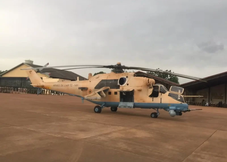 mali air force mi-24 helicopter