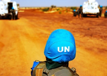 A view of United Nations peacekeepers of the United Nations Multidimensional Integrated Stabilization Mission in Mali (MINUSMA). 

The Egyptian contingent of MINUSMA, based in Douentza in the Mopti region of central Mali, consists of 200 peacekeepers who provide security for logistical convoys and field operations. This team is mainly composed of women who search for and detect improvised explosive devices (IEDs) during logistical convoys and long and short-range patrols.