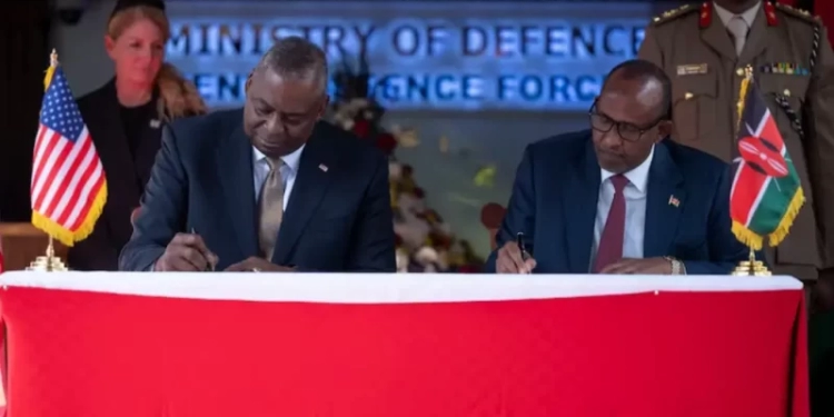 Kenya-United States enter 5-year defence cooperation agreement