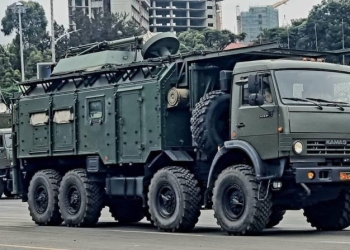 Russian-made 1RL257 Krasukha-4 electronic warfare system in ethiopia