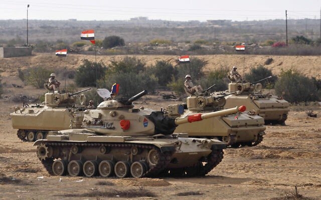 Egypt M60A3 Patton main battle tanks