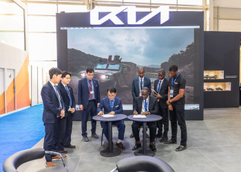 Proforce and Kia sign MOU for driveline supply at World Defence Show 2024