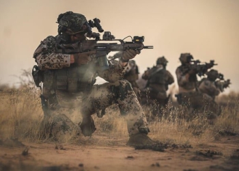 German troops in Niger as part of Operation Gazelle.