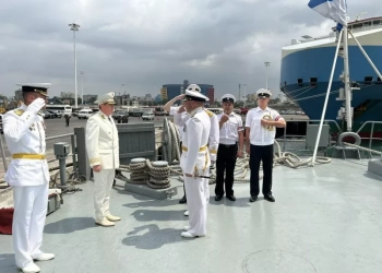 Russian Training Ship Smolny docks in Dar es Salaam