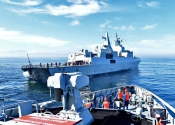 The SAS Amatola during Exercise Red Lion 2025.