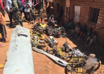 dr congo ch-4 drone destroyed