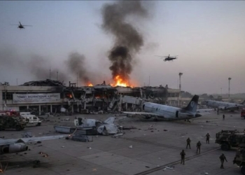 Terrorist attack on Niger's international airport on January 29 at 2am. Photo: Aviators Cafe/FB