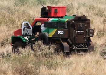 A DCD Protected Mobility Springbuck during Exercise Vukuhlome 2025. (Image by Guy Martin)