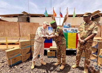 Russia equips Mali’s military with non-lethal logistical hardware.