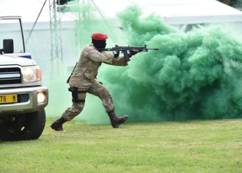 Trooper of the SANDF at the 2026 Rand Show. (image from DefenceWeb)