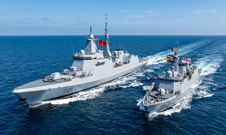 African Warships Sail to New York for U.S. Navy's 250th Anniversary Review