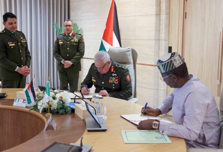 Nigeria and Jordan sign MoU to enhance military ties and intelligence sharing