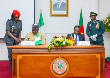 Nigeria and Cameroon sign pact on border and maritime security