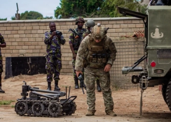 U.S. Forces conduct first combined base defense exercise at Manda Bay