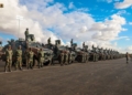 The BMC Amazons with ANS markings in the Libyan parade. (General Command of the Libyan Arab Armed Forces)