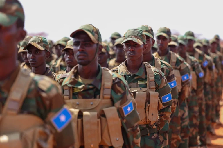 Somalian army recruit