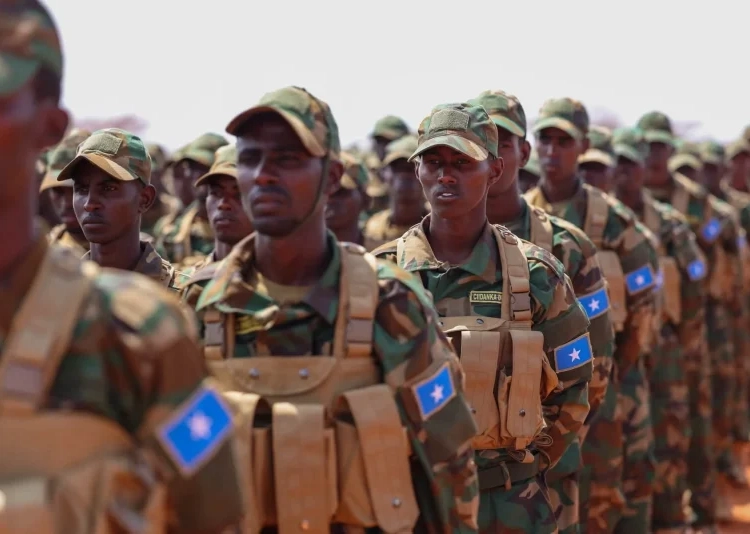 Somalian army recruit